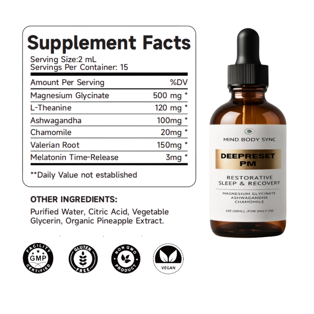 DeepReset PM: For Restorative Sleep & Energized Mornings